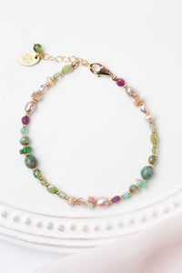 Vaughan - Hope Collection - Bracelet - Ruby, Pearl, Amazonite Simple #Hope010B