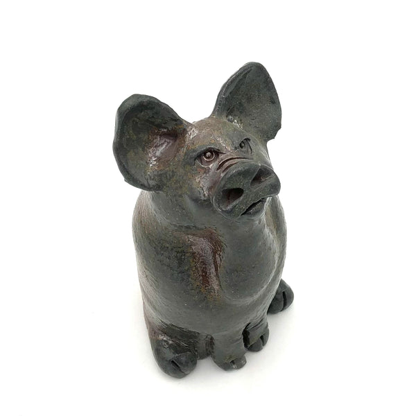 Brian Horsch - Wood-Fired Ceramic Sculpture - Angry Pig (Assorted