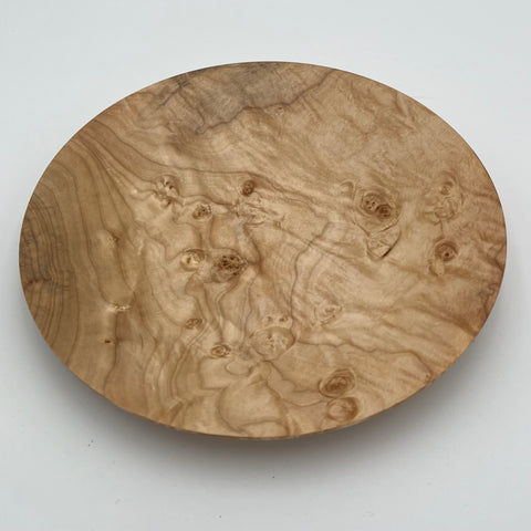 Meyer Wood Studio - Carved Wooden Platter - 11.5" Food-Safe Maple #10-24