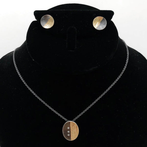 Jacob Keleher Jewelry - Necklace - Geometric Oval Vertical