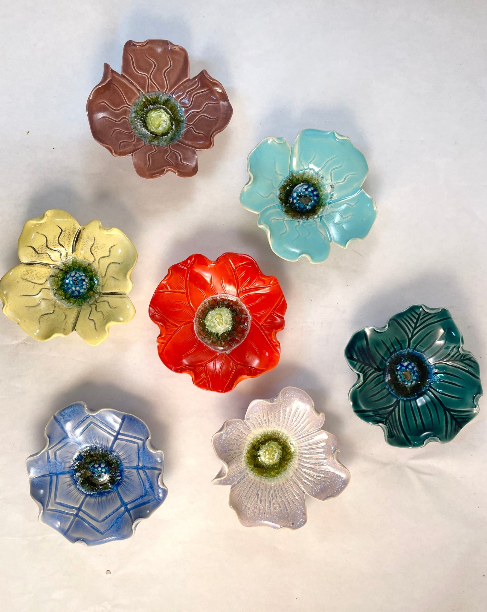 Meya - Wall Sculpture - Baby Size - Wall Flower - Assorted Colors
