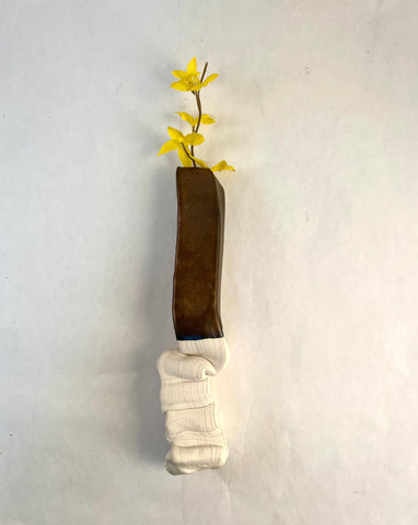 Meya - Wall Sculpture - Small "Squish Wall Vase"