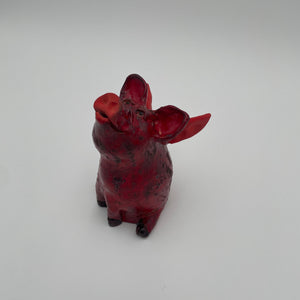 Horsch - Sculpture - Cupid Pig - Wood Fired