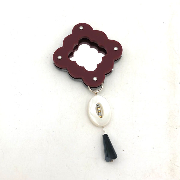 Inteplei Jewelry - Brooch - Mirror Mirror #P010