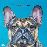 Corbello - 8"x 8" Canvas Print - 'I Snorted'