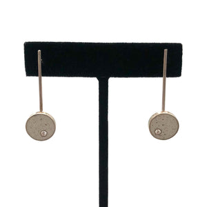 Jennifer Lippman Bruno Design - Earrings - Effortless Circle Drop (White Concrete) #ESCD-020W