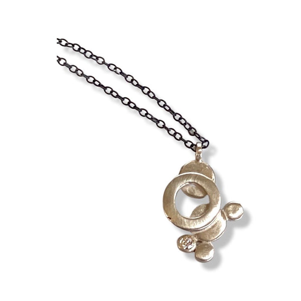 Jennifer Lippman Bruno Design - Necklace - Round Bubble (Silver) #PSSD-005