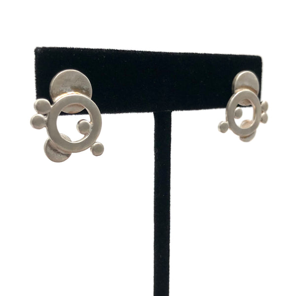 Jennifer Lippman Bruno Design - Earrings - Large Bubble Studs (Silver) #ESS-018