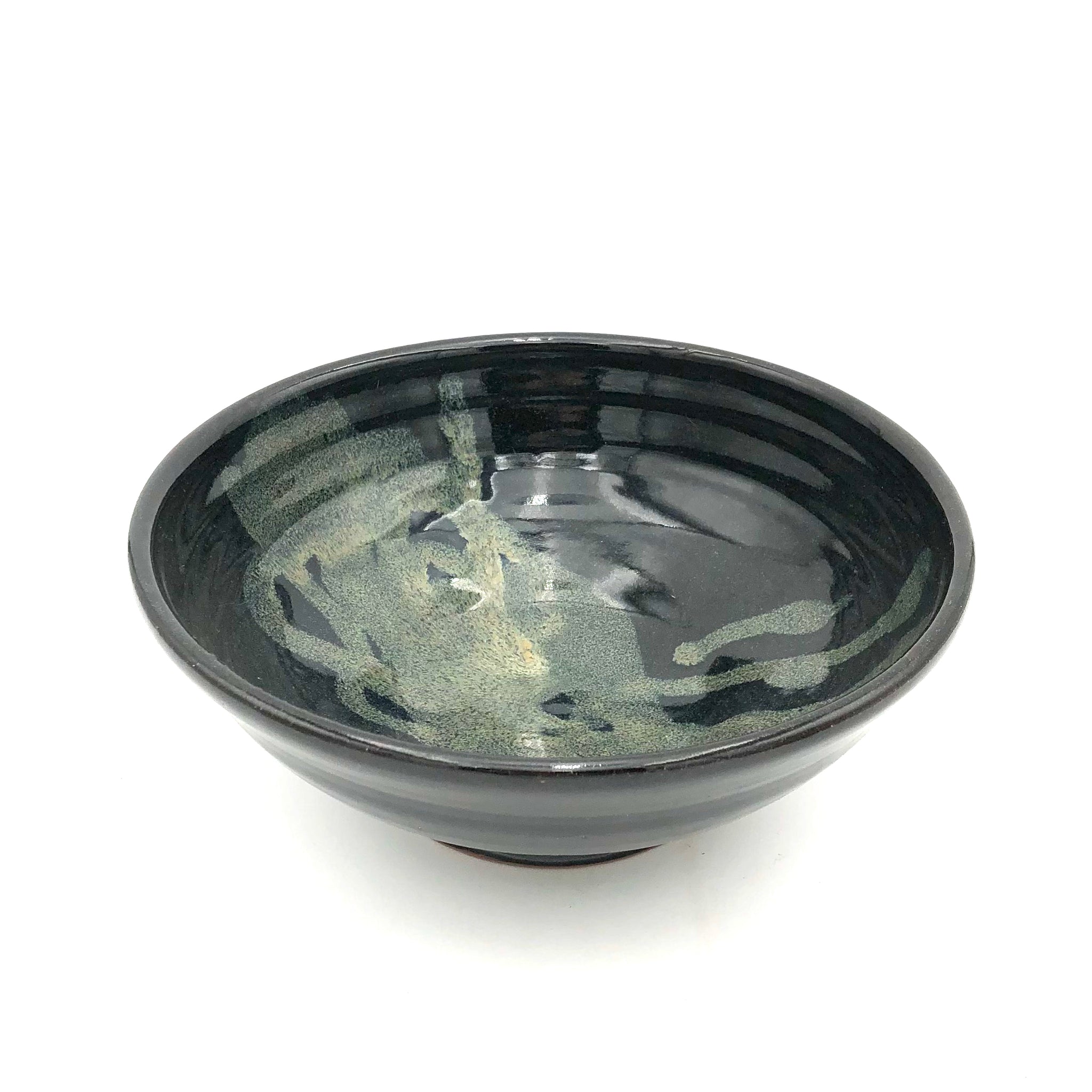 Joan Searles - Lg Bowl - Black/Moss
