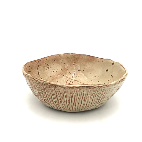 Searles - Medium Bowl - Low Hand Raised (Speckled Suede)