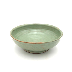 Joan Searles - 9"x 3" Footed Serving Bowl (Green)