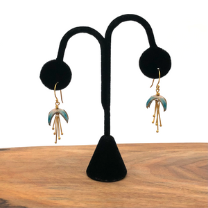Jenny Walker Jewelry - Earrings - Small Fuchsia Flower (Assorted Colors)