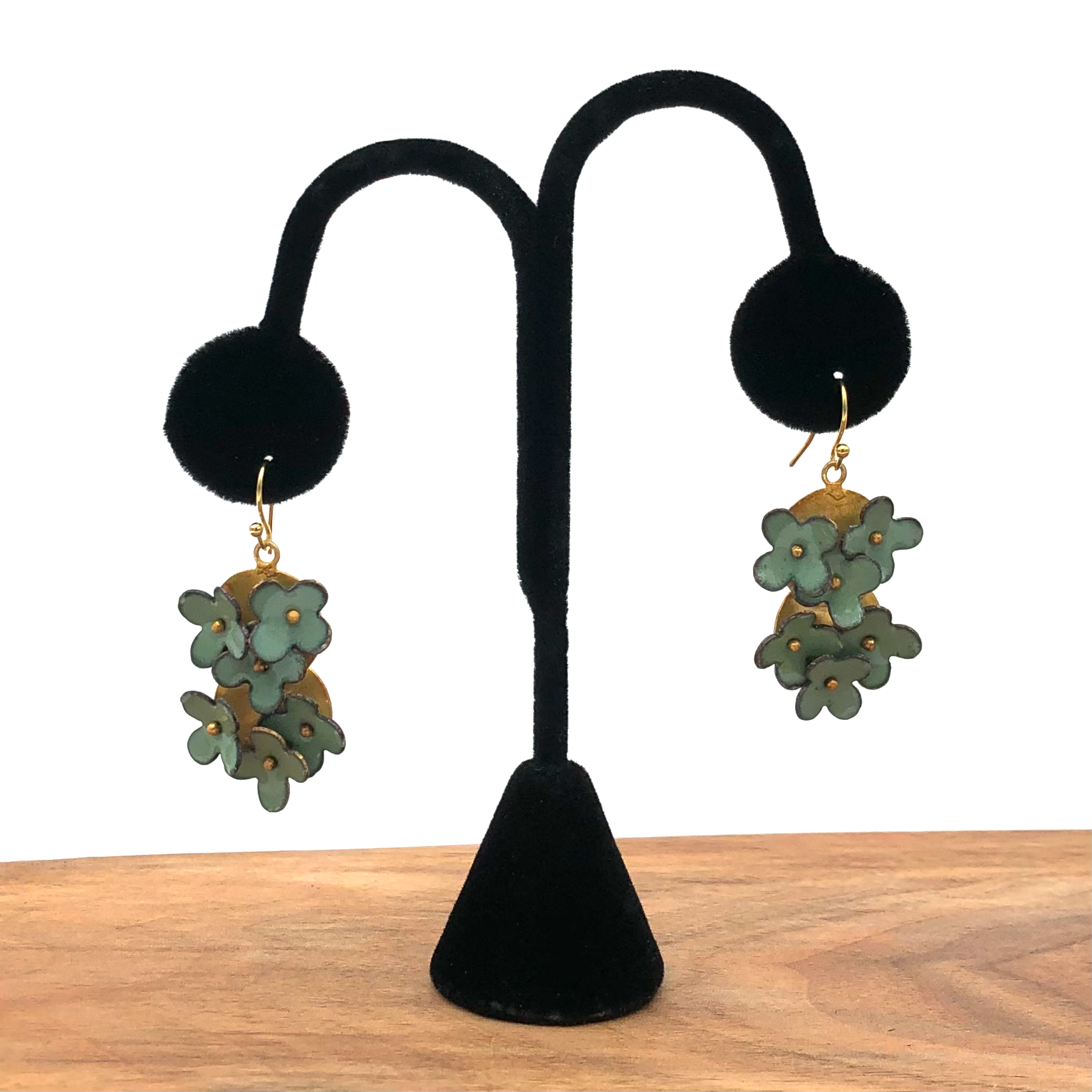 Jenny Walker Jewelry - Earrings - Large Flower Cluster (Assorted Colors)