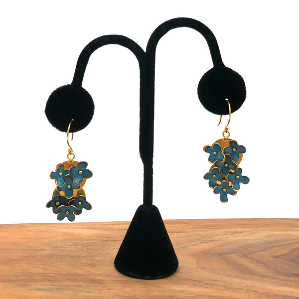 Jenny Walker Jewelry - Earrings - Large Flower Cluster (Assorted Colors)