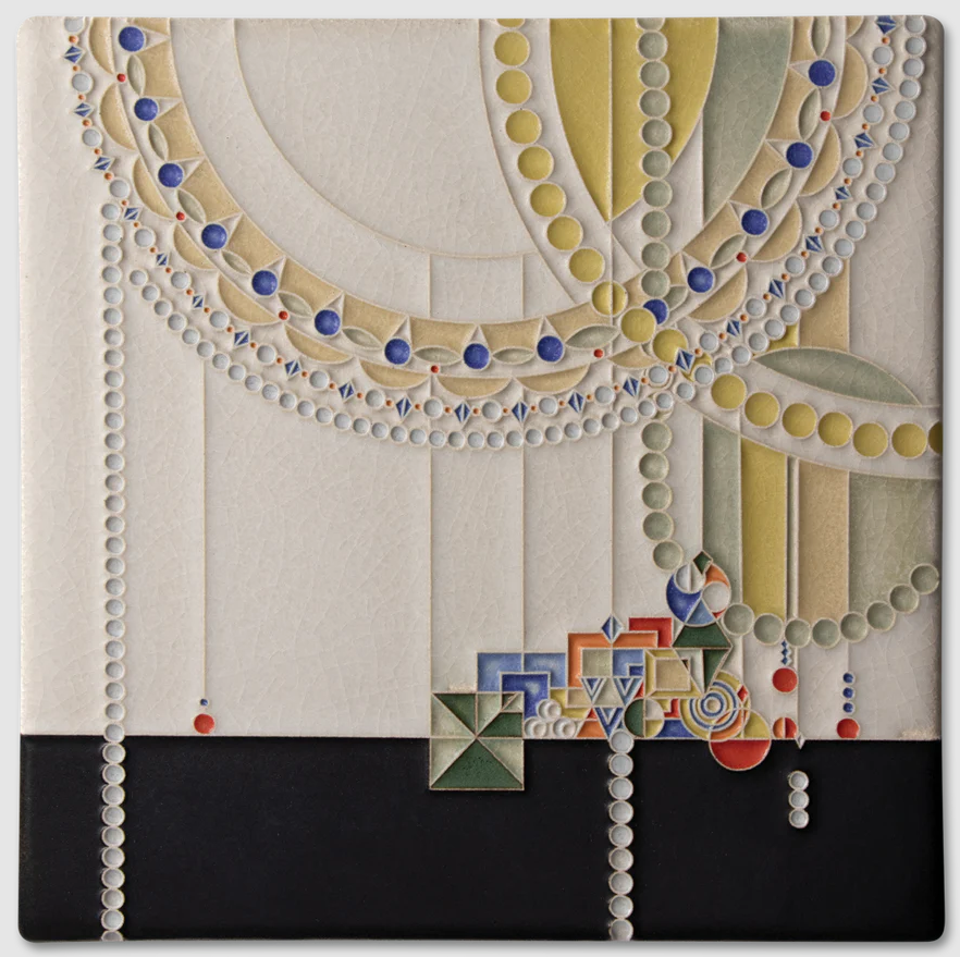 Motawi Tileworks - 8"x 8" Tile - 'Jewelry Shop Window' #8384