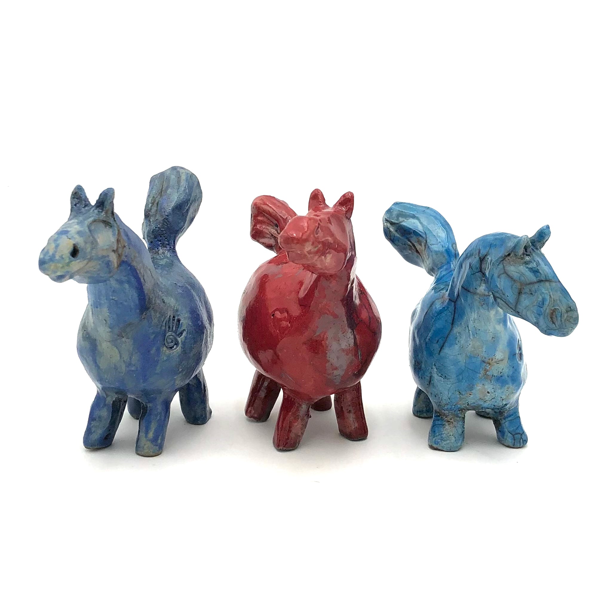 Kradel - Raku Spirit/Wish Pony Sculpture