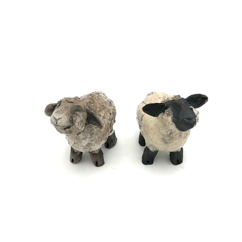 Kradel - Raku Dream Sheep Sculpture