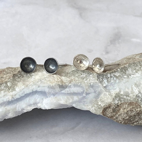 Susan Rodgers Designs - Earrings - 'Luna' Posts (Silver) #HE-196