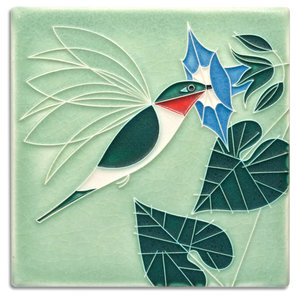 Motawi Tileworks - 6"x 6" Tile - Little Sipper (Mint) #6645