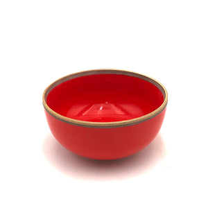 Middle Kingdom - Rimmed Hermit Soup Bowl (Coral Red) #HB-CR