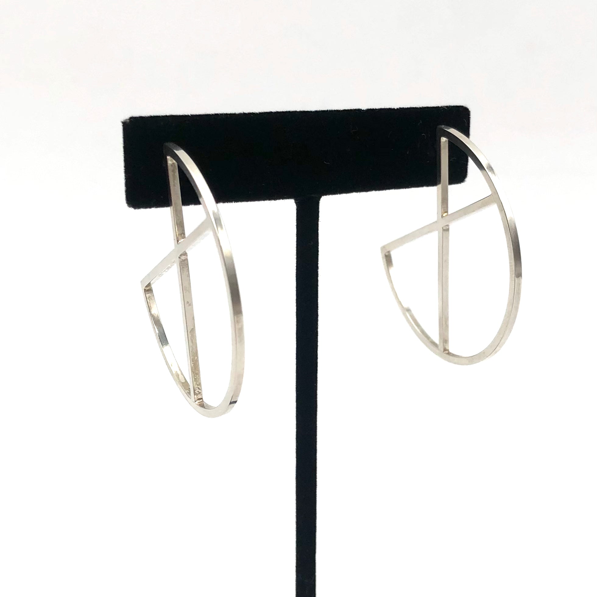 MeritMade - Earrings - Citrus Hoops (Bright Silver)