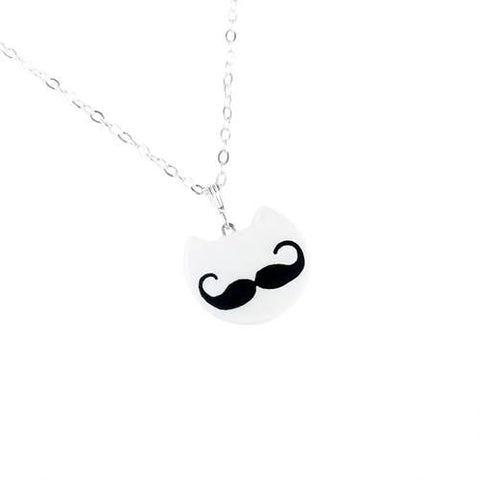 Manda Wylde Designs - Necklace - Meowstache Kitten