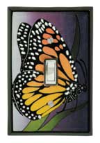 All Fired Up - Single Switchplate - "Monarch"