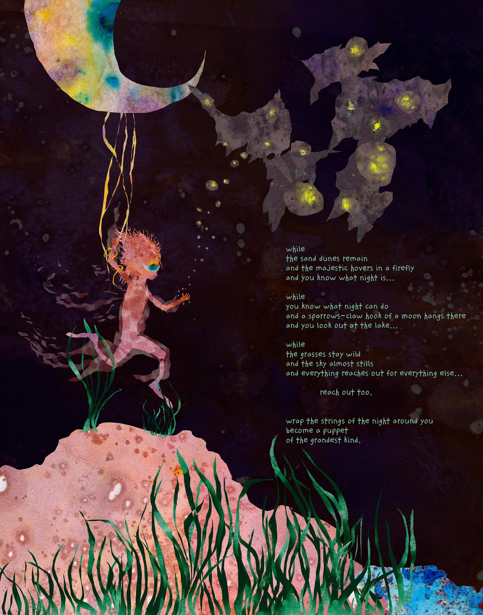 Seth Pitt - 5" x 7" Print - 'Become a Puppet' #O73