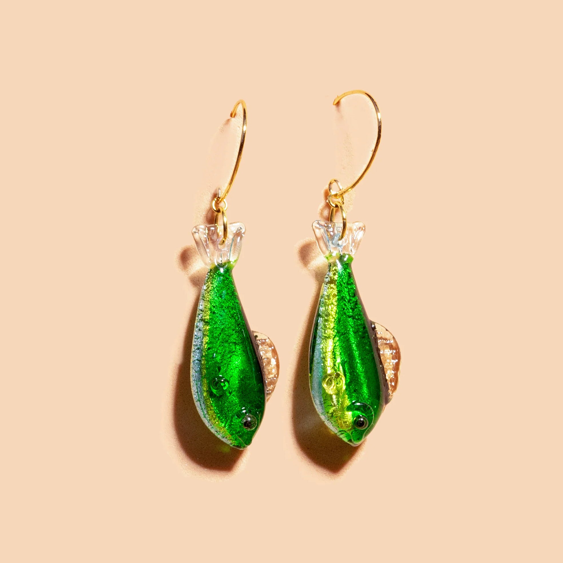 Peter + June - Earrings - Glass 'Catch of the Day' #F2098