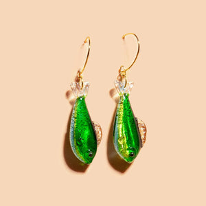 Peter + June - Earrings - Glass 'Catch of the Day' #F2098