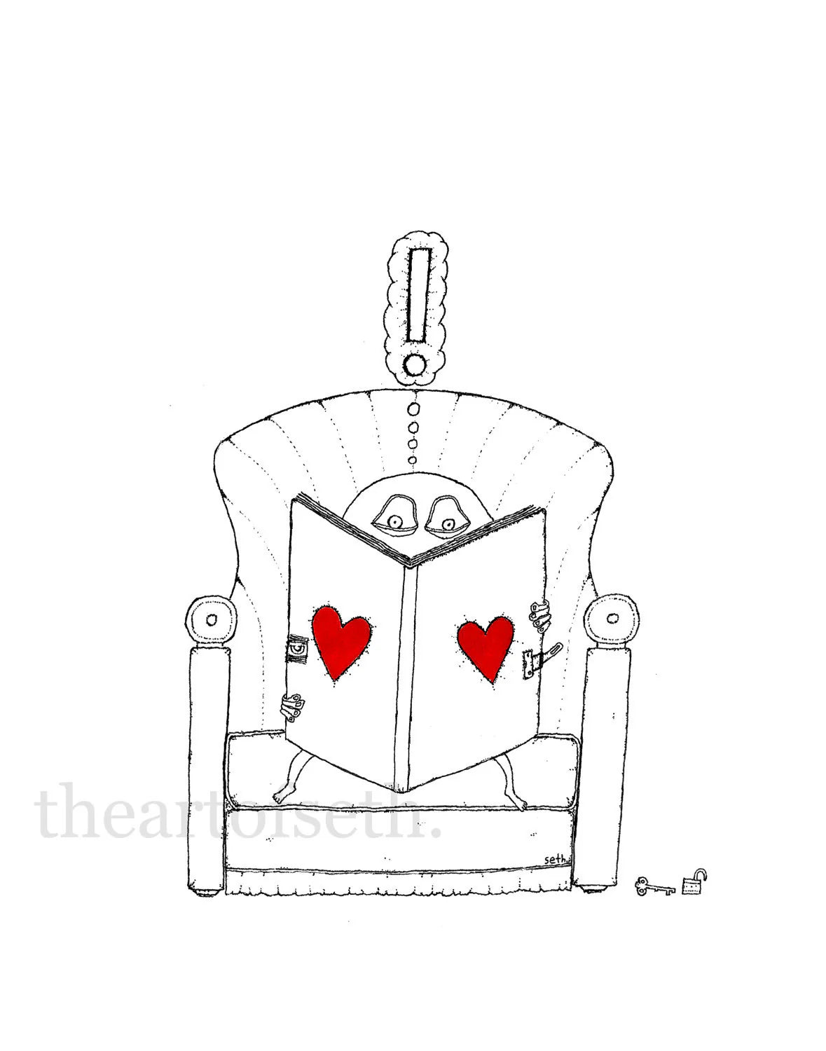 Seth Pitt - 11" x 14" Print - 'the book.' #B16