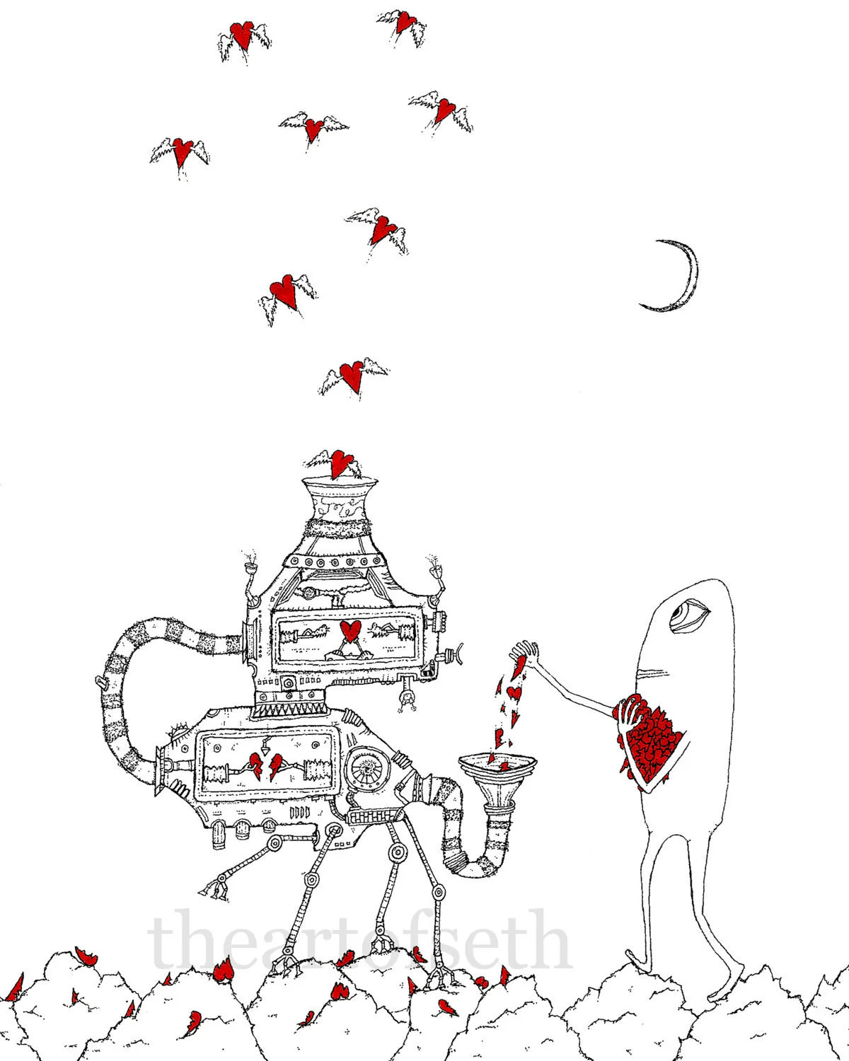 Seth Pitt - 11" x 14" Print - 'an endlessly satisfying task.' #G11