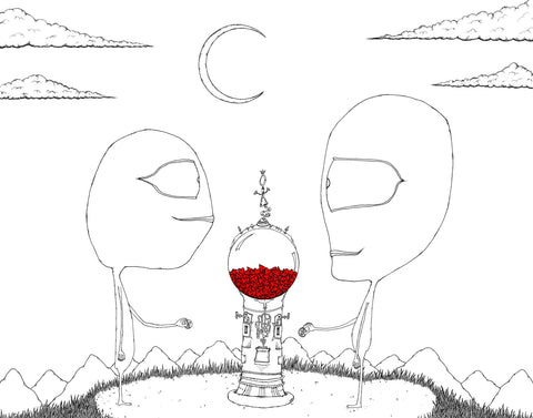 Seth Pitt - 5" x 7" Print - 'The Perfect Place to Meet' #M37