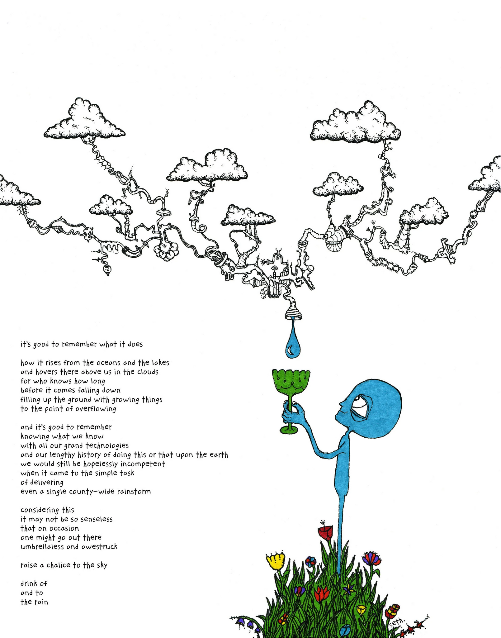 Seth Pitt - 5" x 7" Print - 'The Rain' #R65