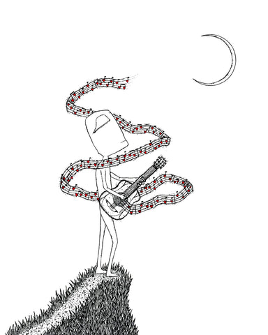 Seth Pitt - 5" x 7" Print - 'The finest song.' #G37