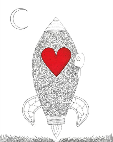 Seth Pitt - 5" x 7" Print - 'the time for second-guessing had come and gone...' #P36