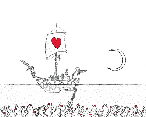 Seth Pitt -  5" x 7" Print - 'The Ship' #S32