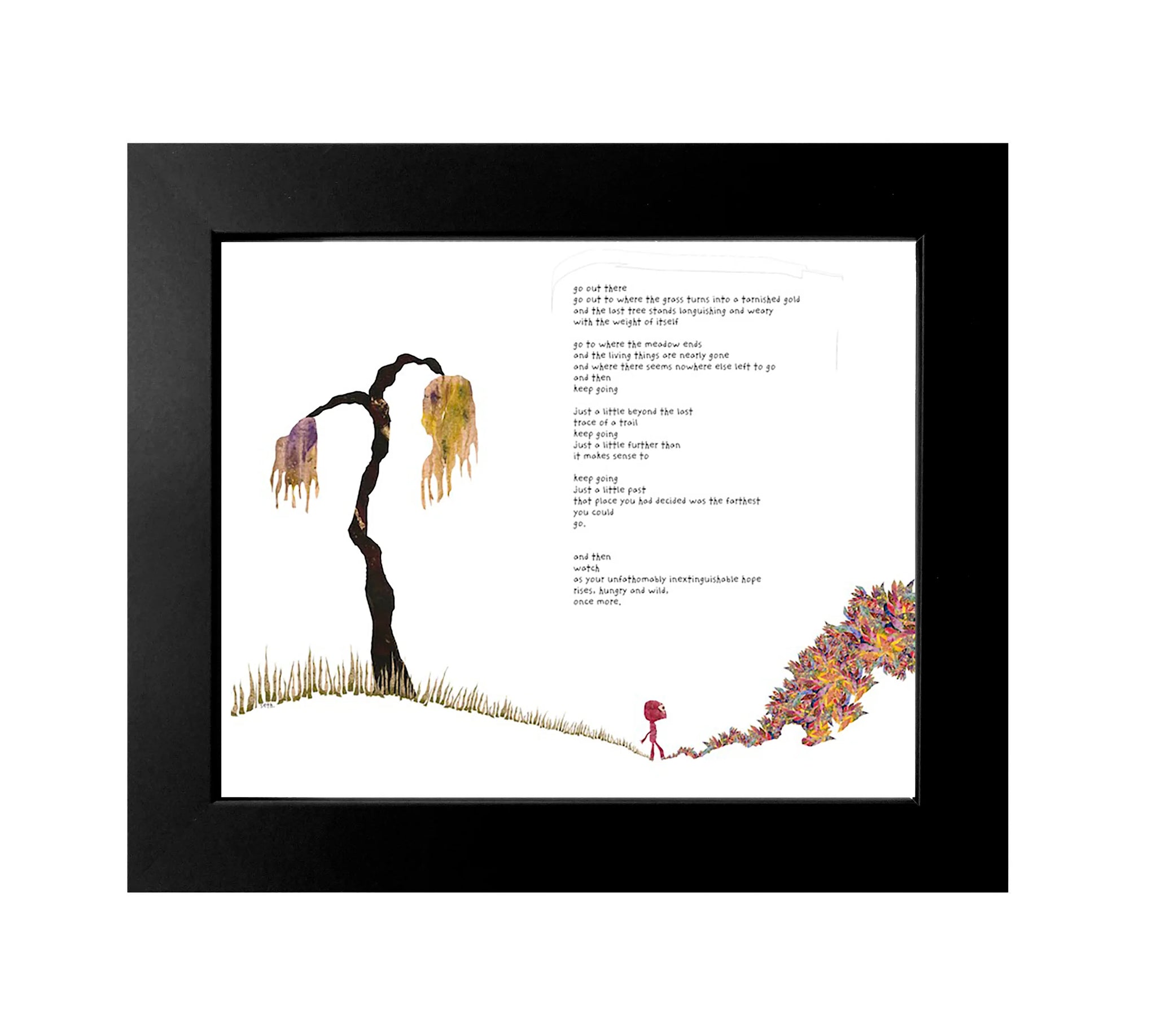 Seth Pitt - Framed 8"x 10" Print - 'Wild and Hungry' #FW82