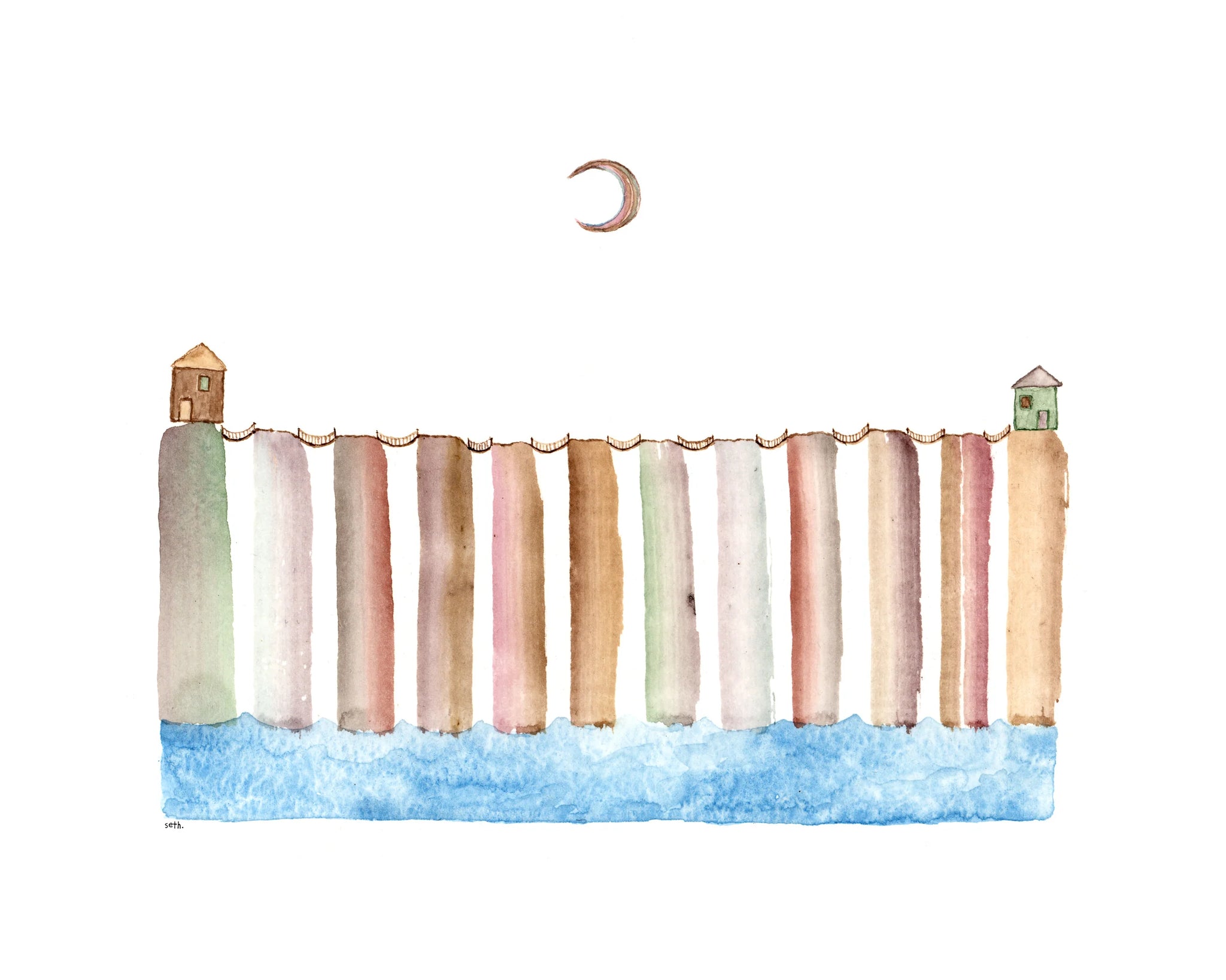 Seth Pitt - 5" x 7" Print - 'Bridge Builders' #WN4