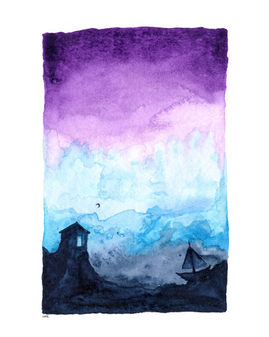 Seth Pitt - 5" x 7" Print - 'Where the Sky Meets the Water Meets the Land.' #WW5