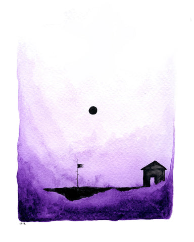 Seth Pitt - 8" x 10" Print - 'The Center of the Shadow of the Moon' #WC14