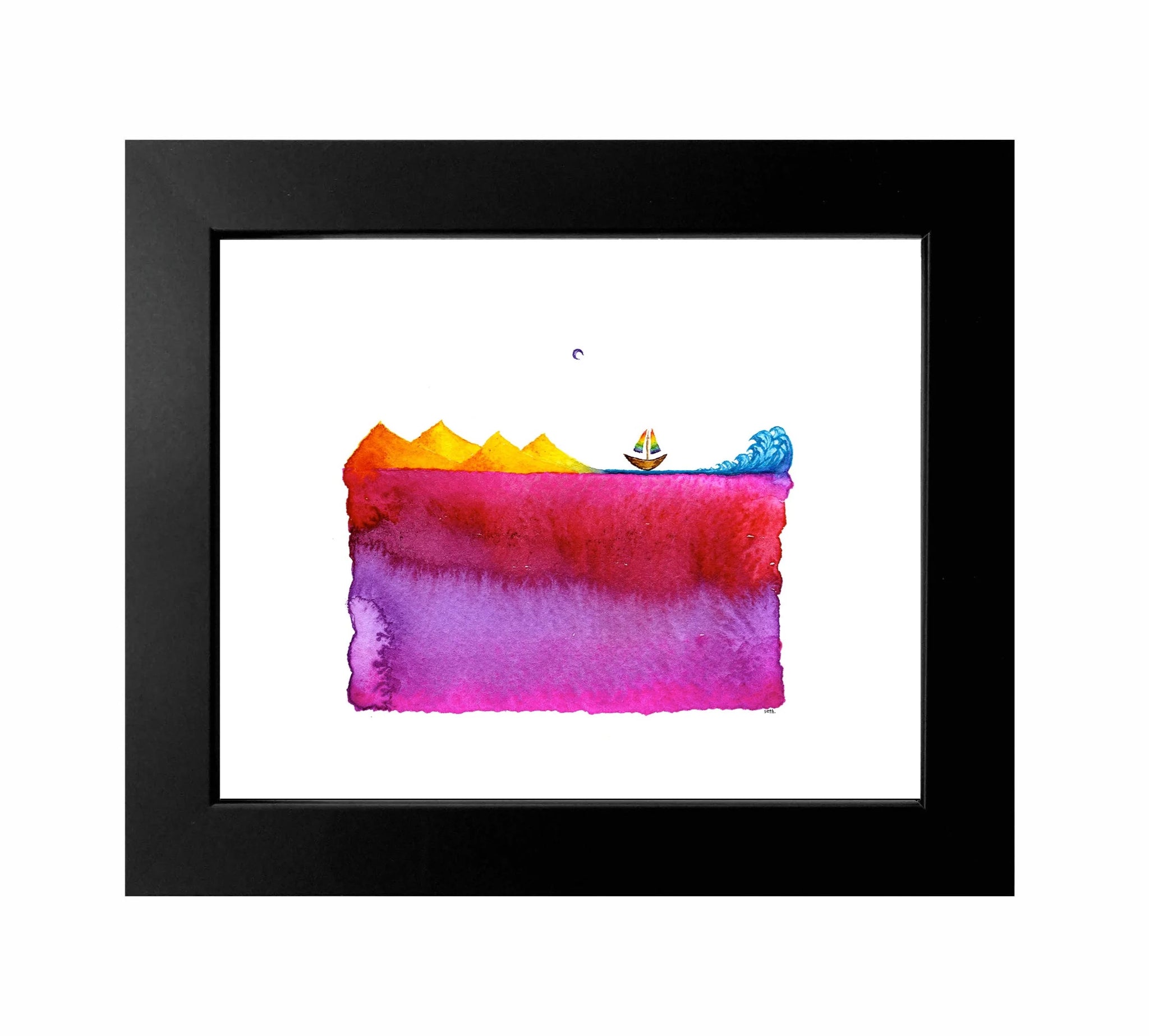 Seth Pitt - 8" x 10" Framed Print - 'Your Map to Anywhere' #FWY11