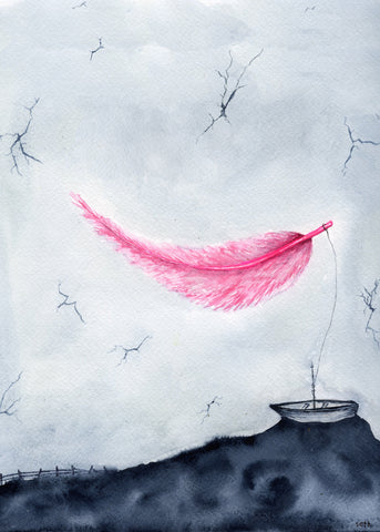 Seth Pitt - 5" x 7" Print - 'A Shocking Softness of Sudden Hope' #WH3