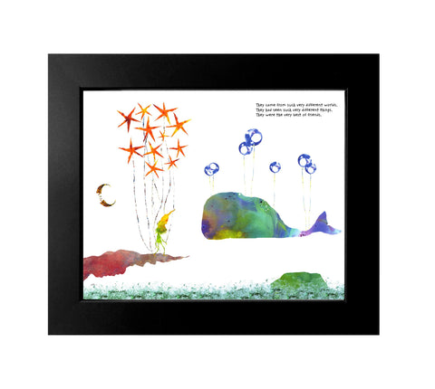 Seth Pitt - Framed 12" x 10" Print - 'The Place We Said We Would Meet' #FT83