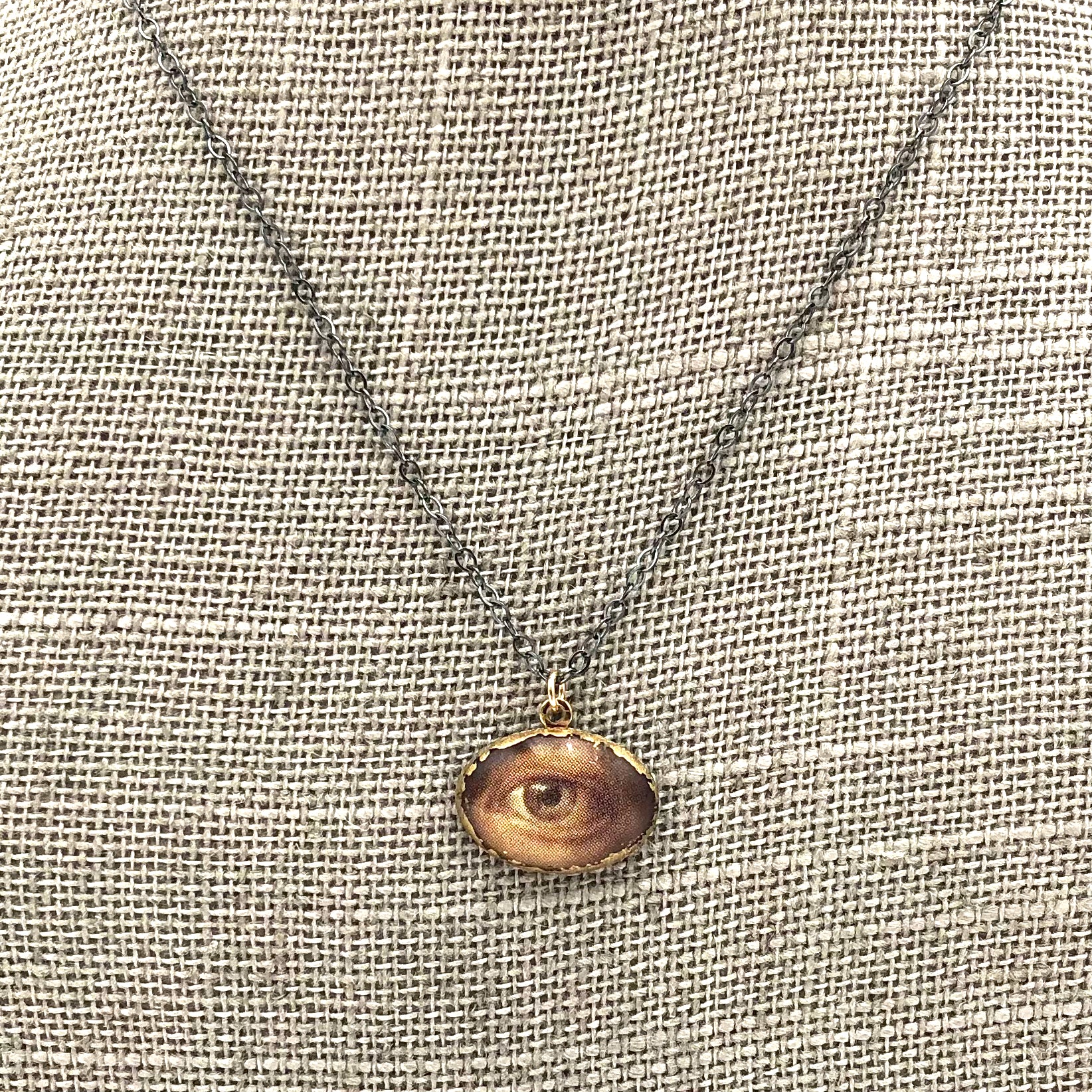 Folkloric Jewelry - Necklace - Pixie Eye (Oxidized Sterling Silver)