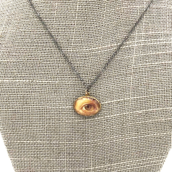Folkloric Jewelry - Necklace - Pixie Eye (Oxidized Sterling Silver)