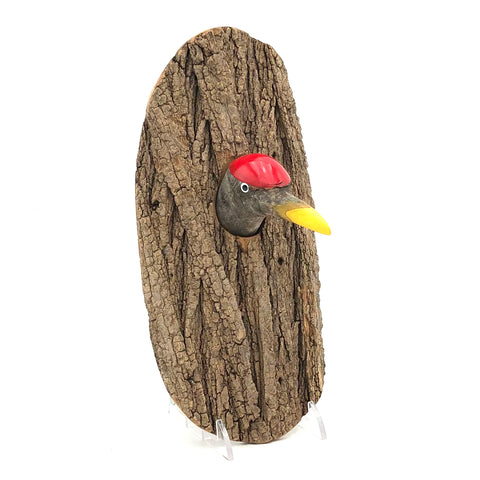 Rarebirds - Wooden Sculpture - Woodpecker Wall Hanging (Medium)