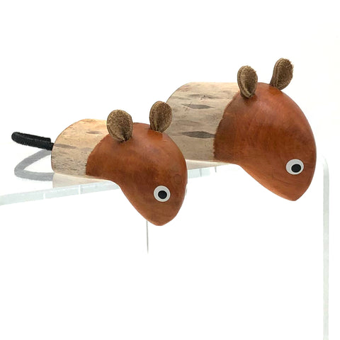 Rarebirds - Wooden Sculpture - Edge Mouse
