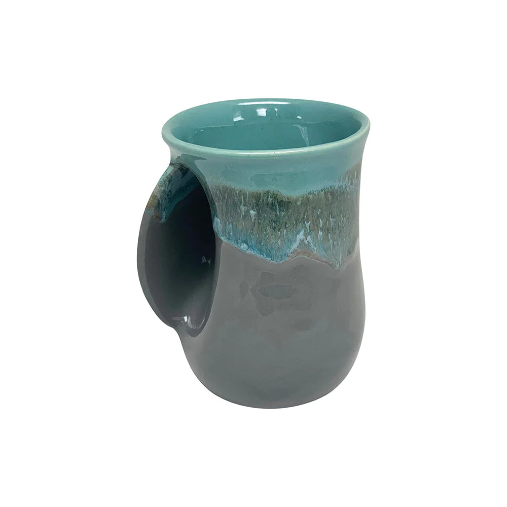 Clay in Motion - Handwarmer Mug - Left Handed (River Stone) #20RS