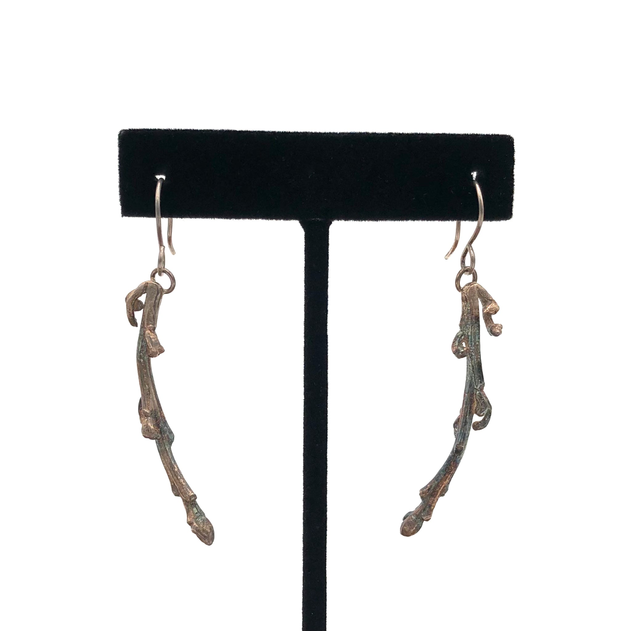 Marysa Sacerdote - Earrings - Long Silver Branches